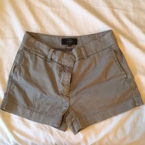 Gray chino shorts
